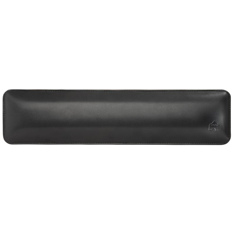 Castle Bailey Full Size by Castle - Leather Ergonomic Computer Wrist Rest Pad for Keyboards with Around 104 Keys - Firm Keyboard Wrist Support for Typists, Gaming, and Heavy Office Use (Nightfall, Full Size) - Image 3
